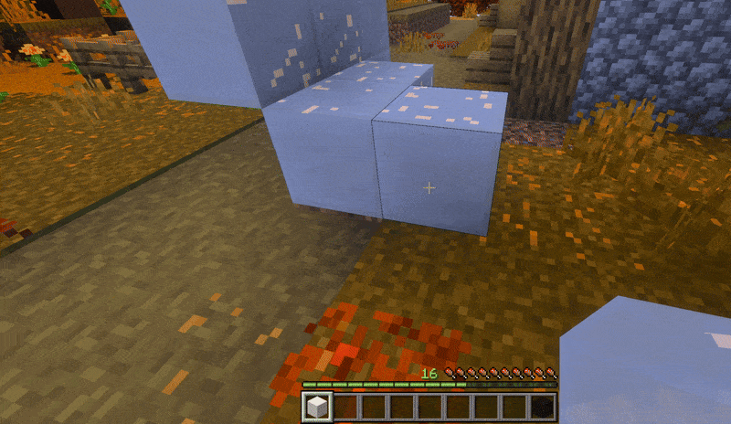 Mod automatically restocks blocks on a Hotbar