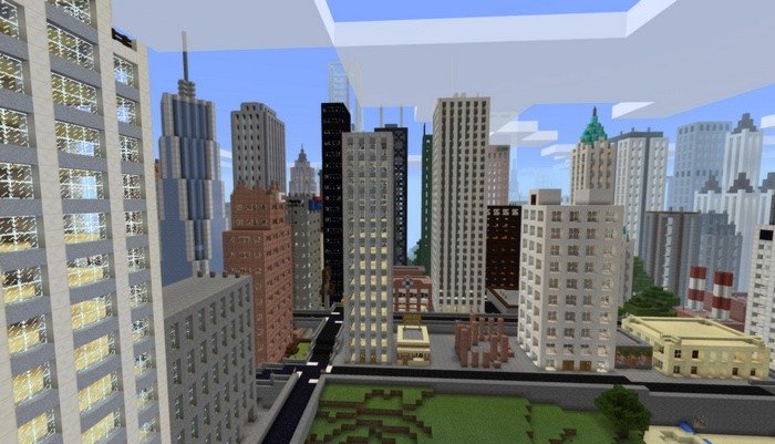 Big city map for Pocket Edition