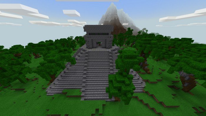 Ancient pyramid in the jungles