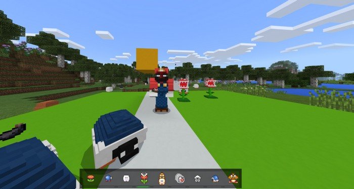 Mario 3D world mod for Minecraft PE 1.2.5