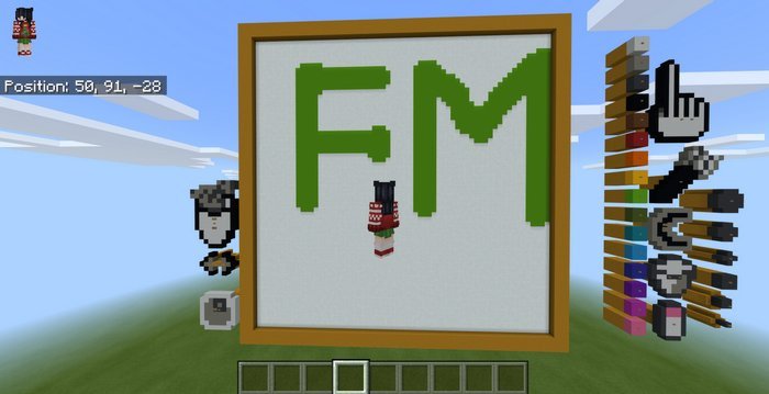 Painting in Minecraft PE 1.2.9