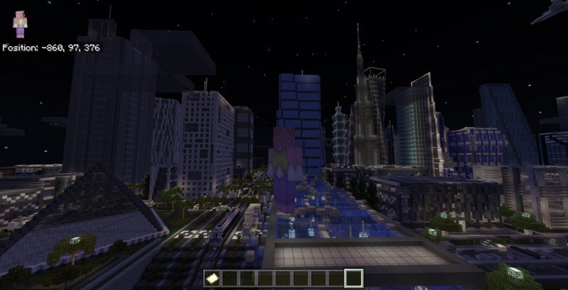 Modern City map for Minecraft PE