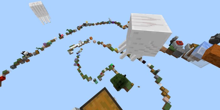 Random Skyblock map for Minecraft PE 1.16.20