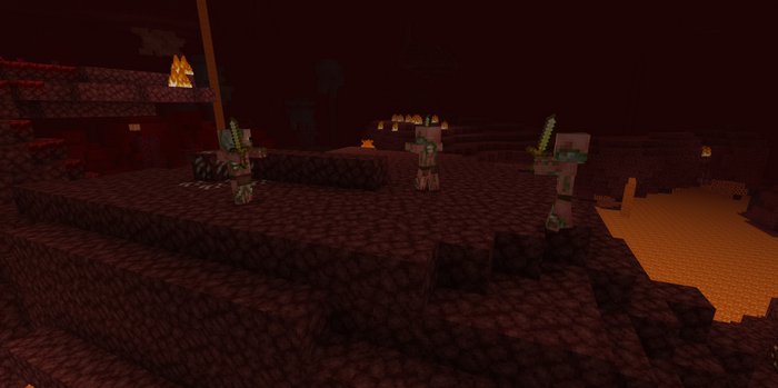 Zombie Pigman addon for Minecraft PE 1.16.10