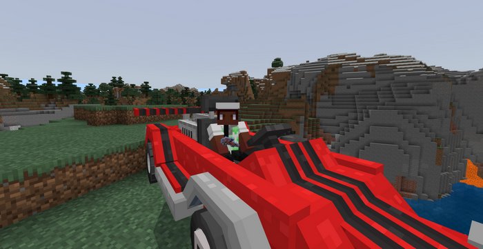 Red Kart addon for Minecraft PE 1.16.40