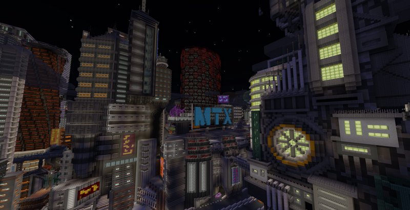 Cyberpunk 2077 map for Minecraft PE