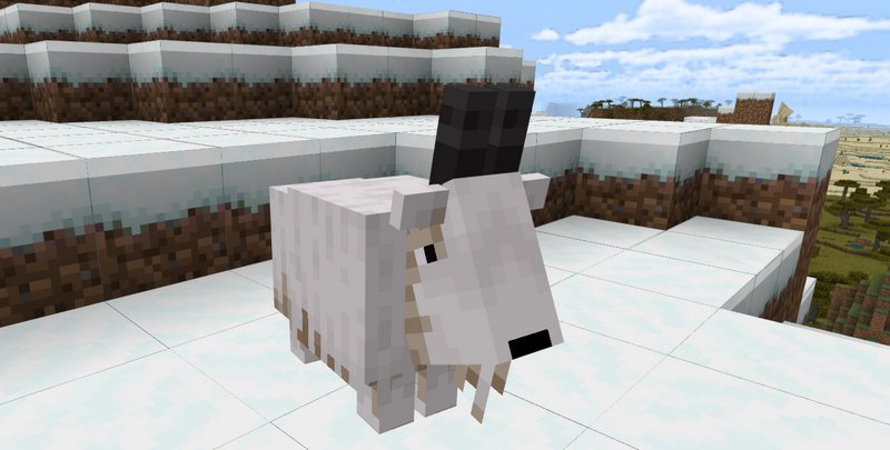 Goats addon for Minecraft PE 1.16.101