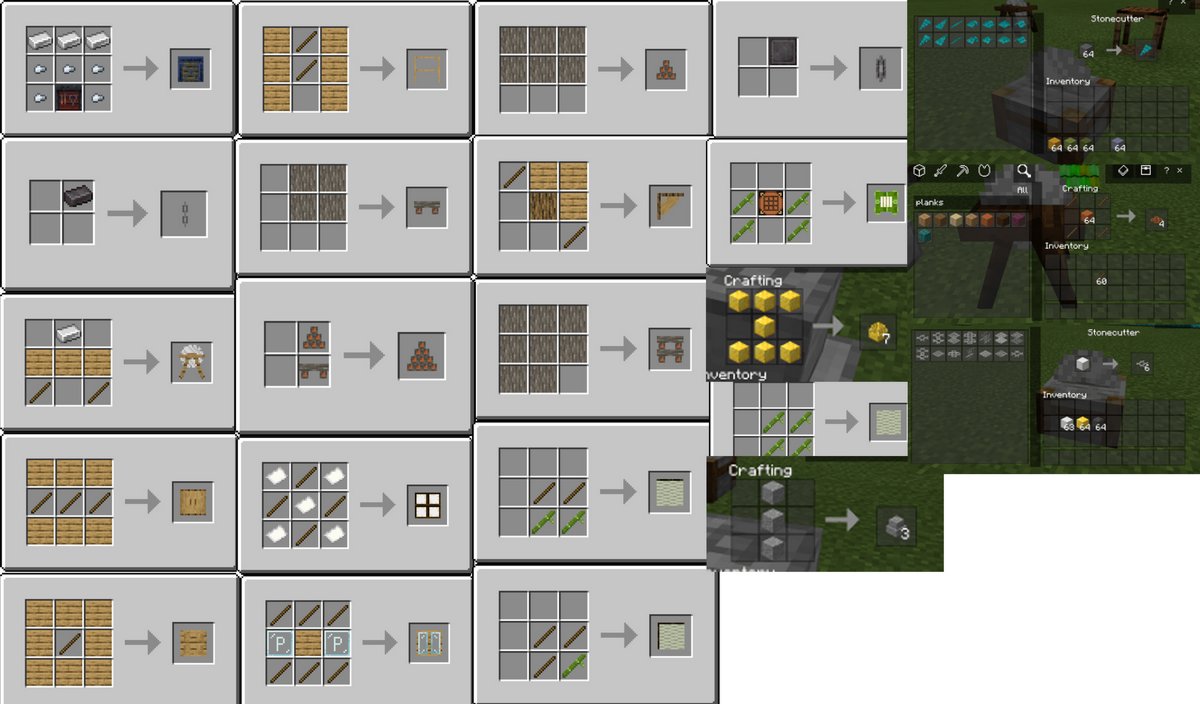 How to craft new blocks