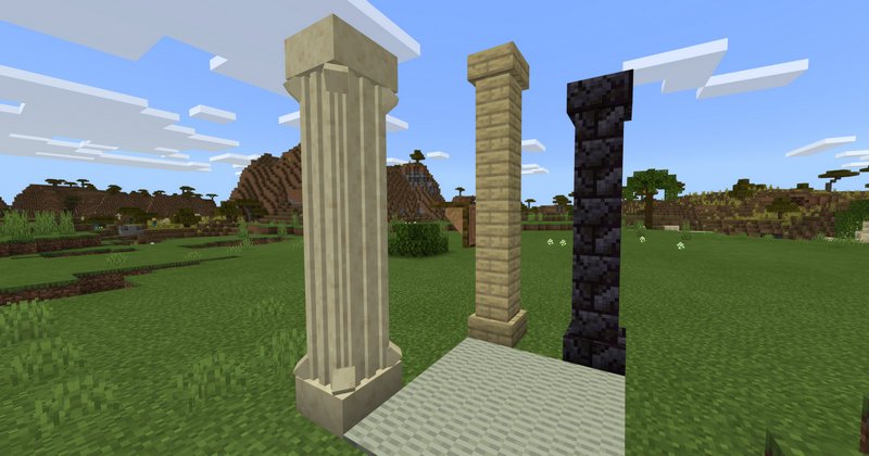 Roman and Greek pillars