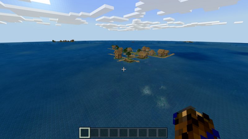 Village in the ocean