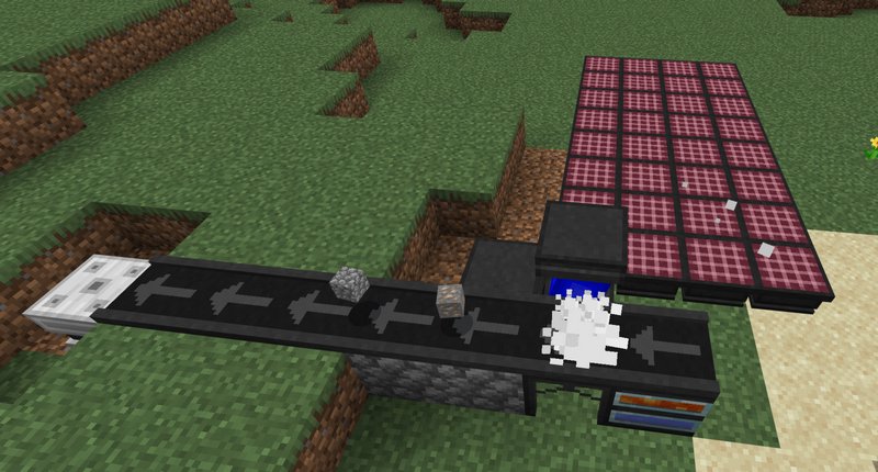 Solar Panels and conveyor