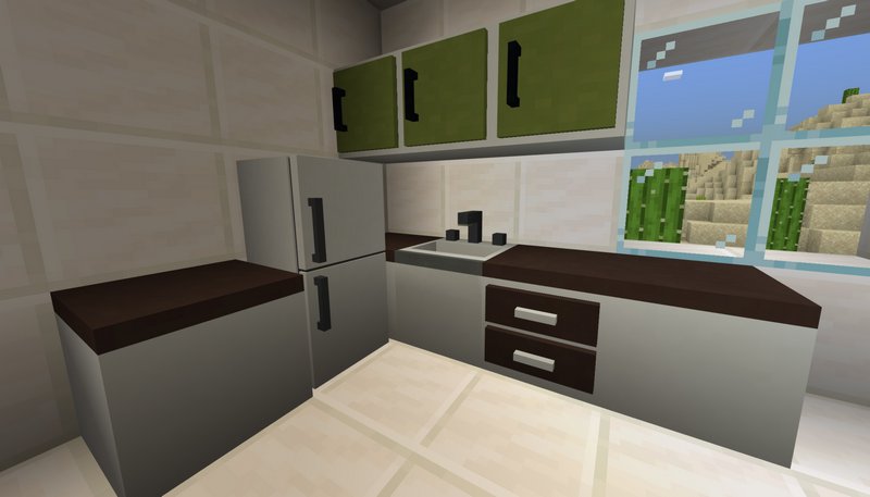 Kitchen built with furniture mod