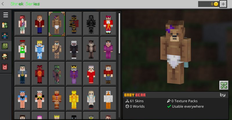 Shrek skin pack