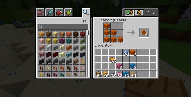 Create items from colorful blocks