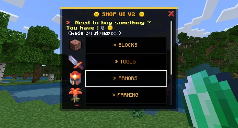 Shop addon