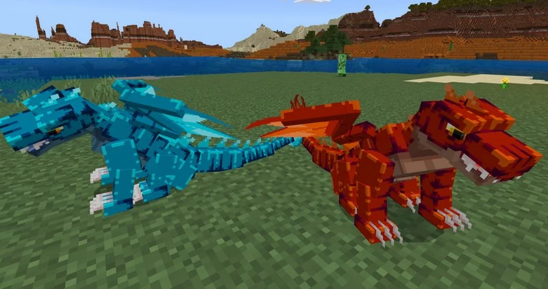 Ice and fire dragon