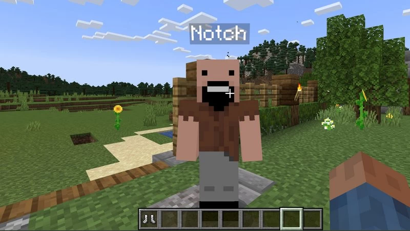 Pranking a friend with Notch character