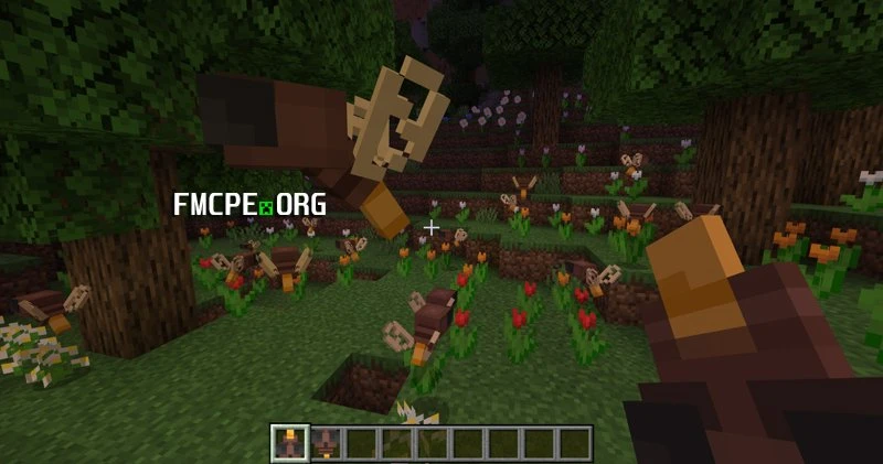 Fireflies in MCPE