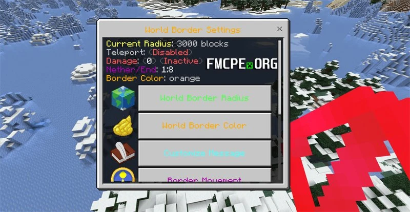 Create a world border in your Minecraft world