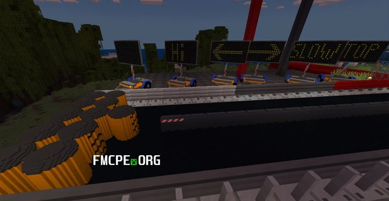 Road and barriers