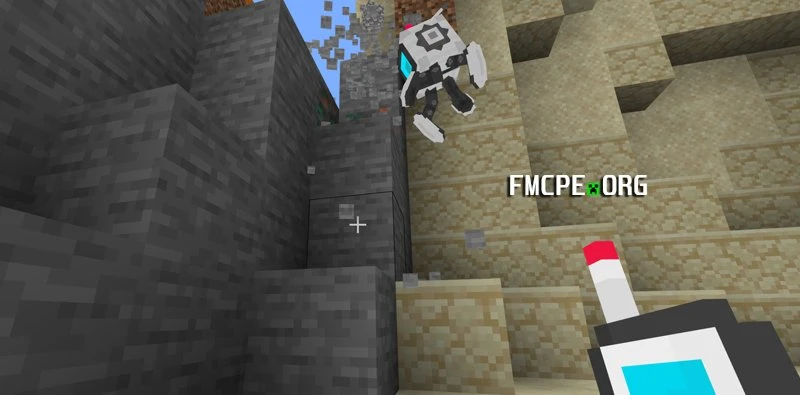 a Drone mining the Stone