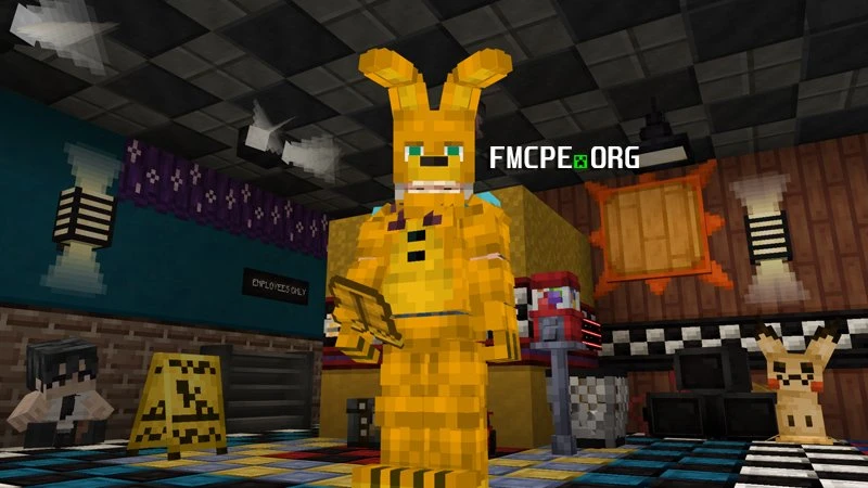 A player in a FNAF costume