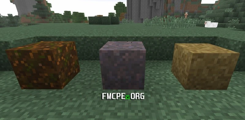 Full grass textures of Podzol, Mycelium and Grass Path