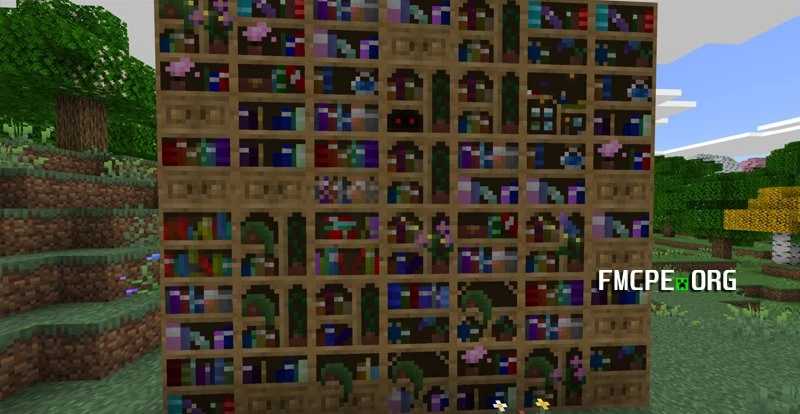 Bookshelves with randomized textures