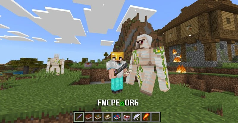 Iron golem summoning spell