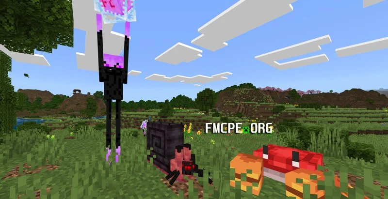 There are many hostile mobs in this mods, including new species of Enderman