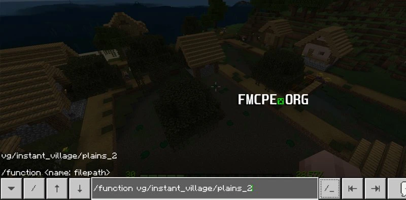 Use custom commands to generate complex villages