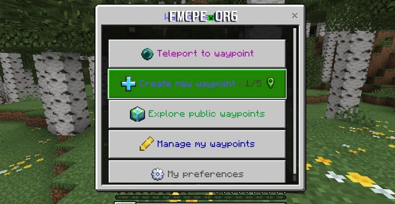 Teleport to your waypoints