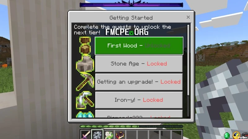 Quest menu