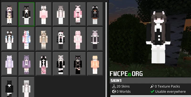 Catgirl maid and other skins
