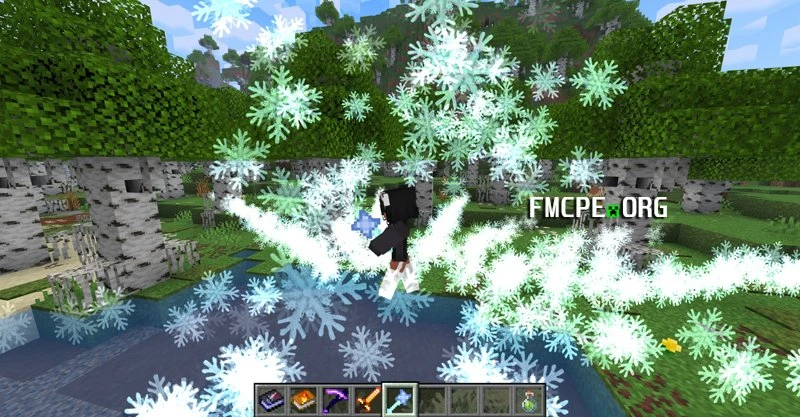 Casting a frost spell