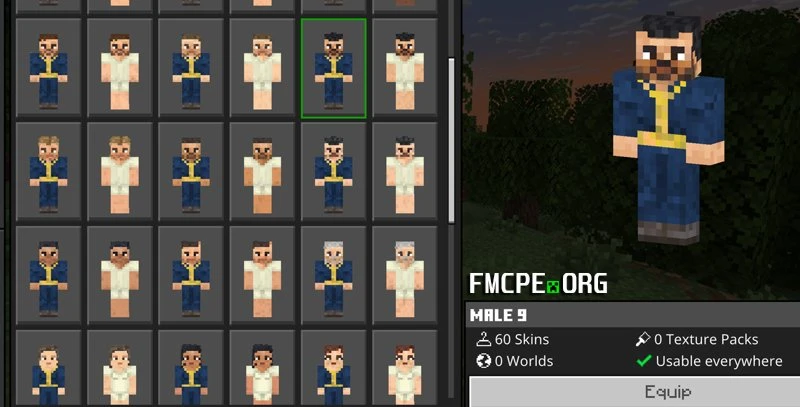 Fallout vault skin pack