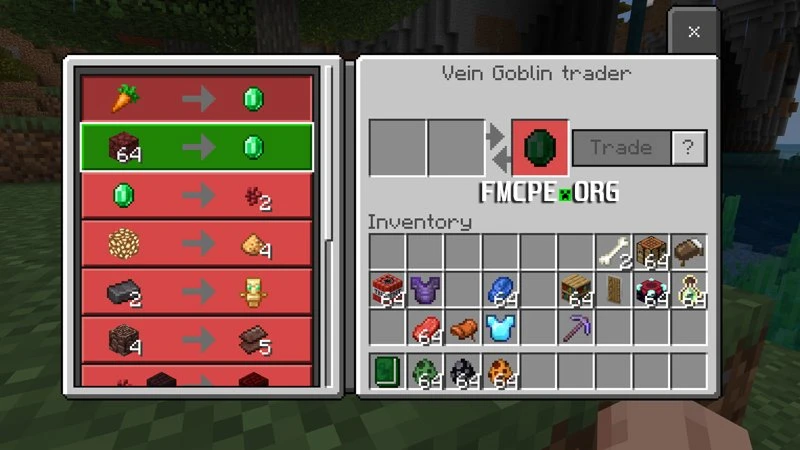Trading with a goblin trader