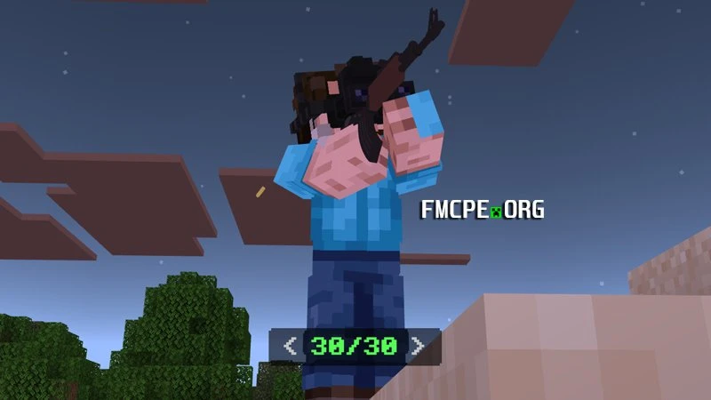 Shooting with ak47