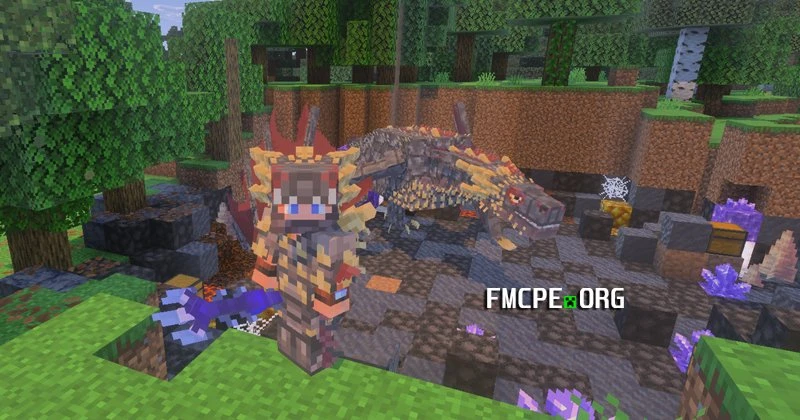 Dragons Armor set and a fire dragon