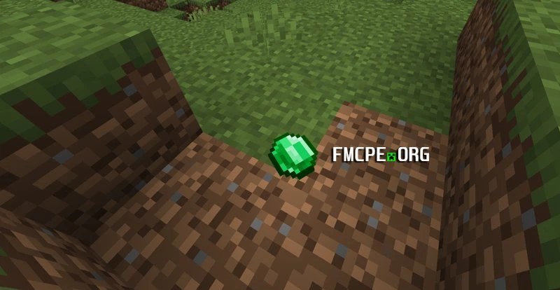 Emerald random loot lying on the ground