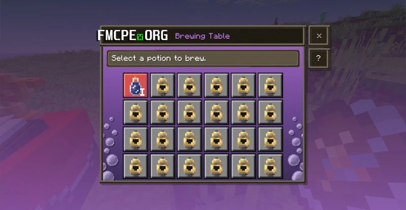 Brewing table interface