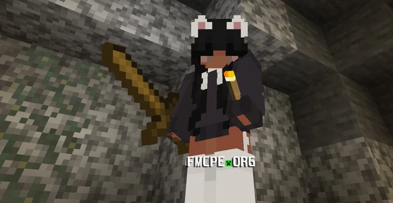 Holding a torch and a sword at the same time