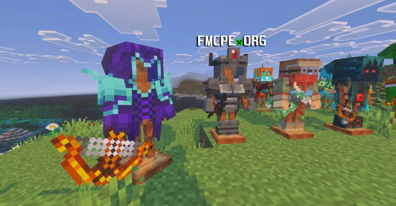 Armor sets from Minecraft Dungeons