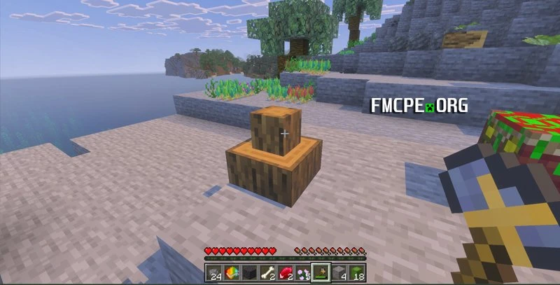 Chopping Wood block into Planks