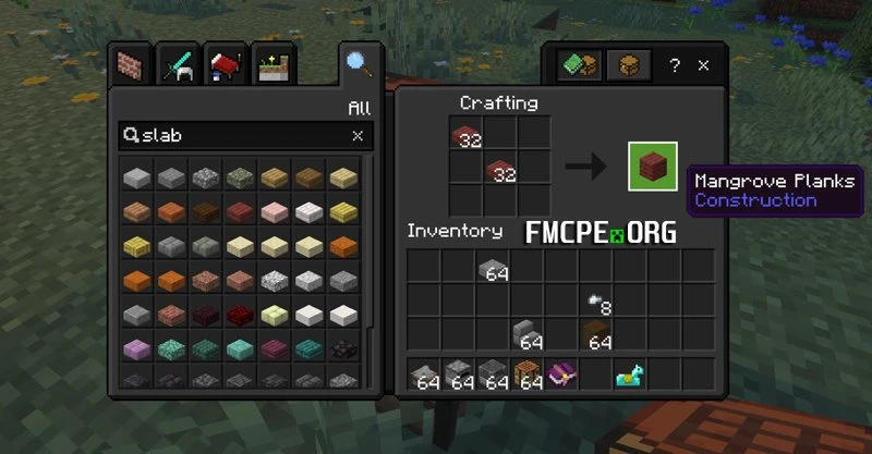 Crafting Table recycle recipes