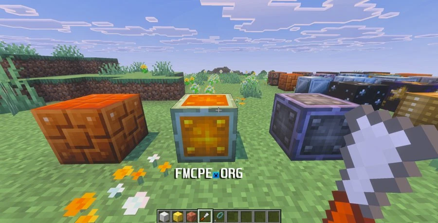 Chiseled Copper, Gold and Iron blocks
