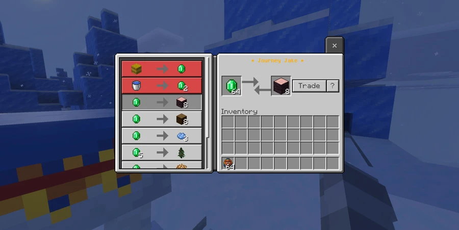 Infinite trades with a Wandering Trader