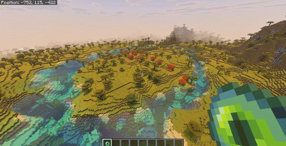 The village with the Stronghold under it