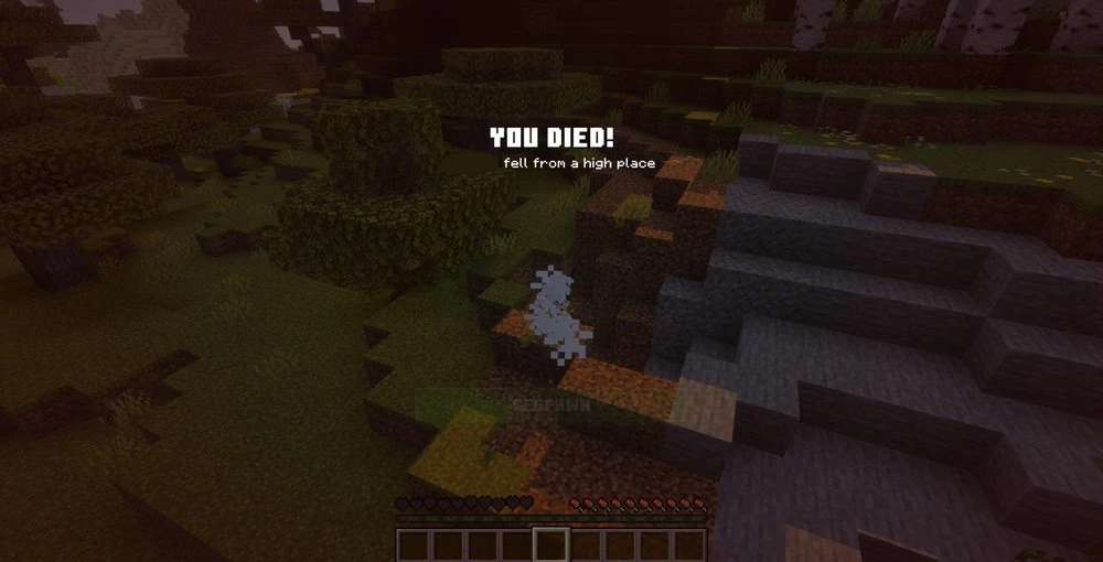 I've fallen to death