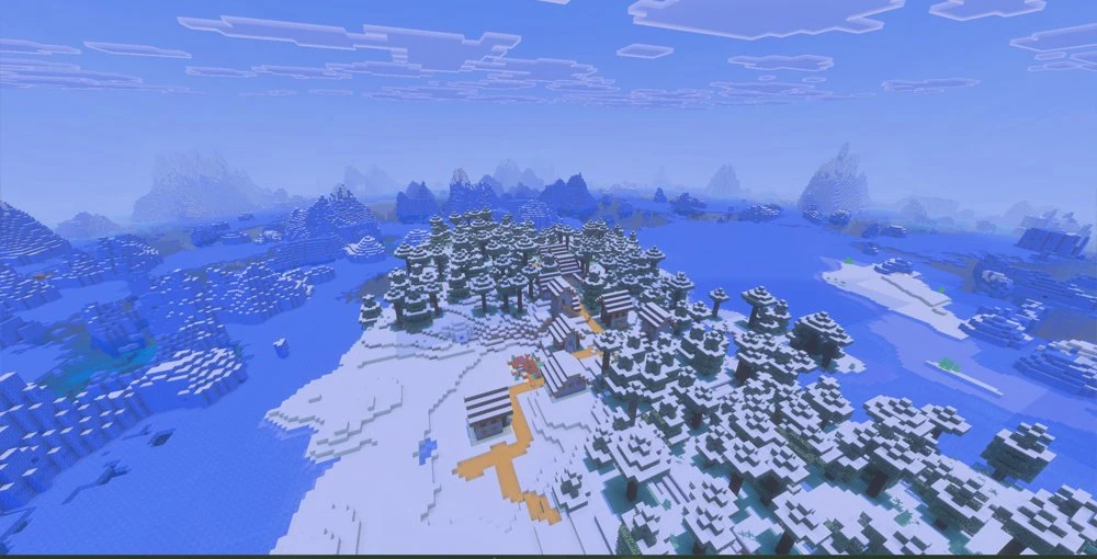 Taiga Village and Frozen ocean biome